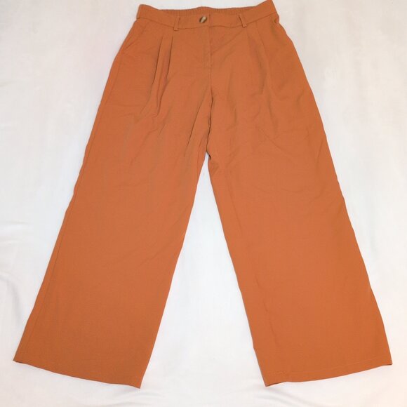 Lillusory Orange Wide-Leg‎ Pants  Size L - Picture 2 of 11